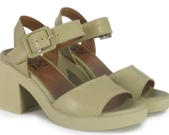 Sandali Donna Pelle Verde
