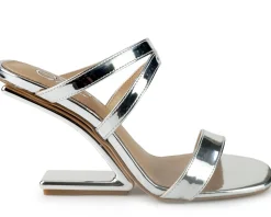 Sandali Donna Specchio Argento