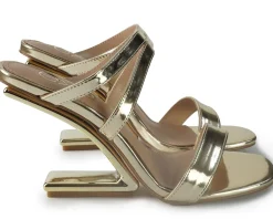Sandali Donna Specchio Gold