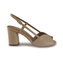 Sandali Donna Tacco Alto in Pelle Nude