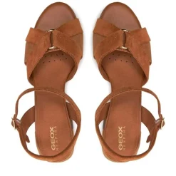 Sandali Donna Tacco Cuoio
