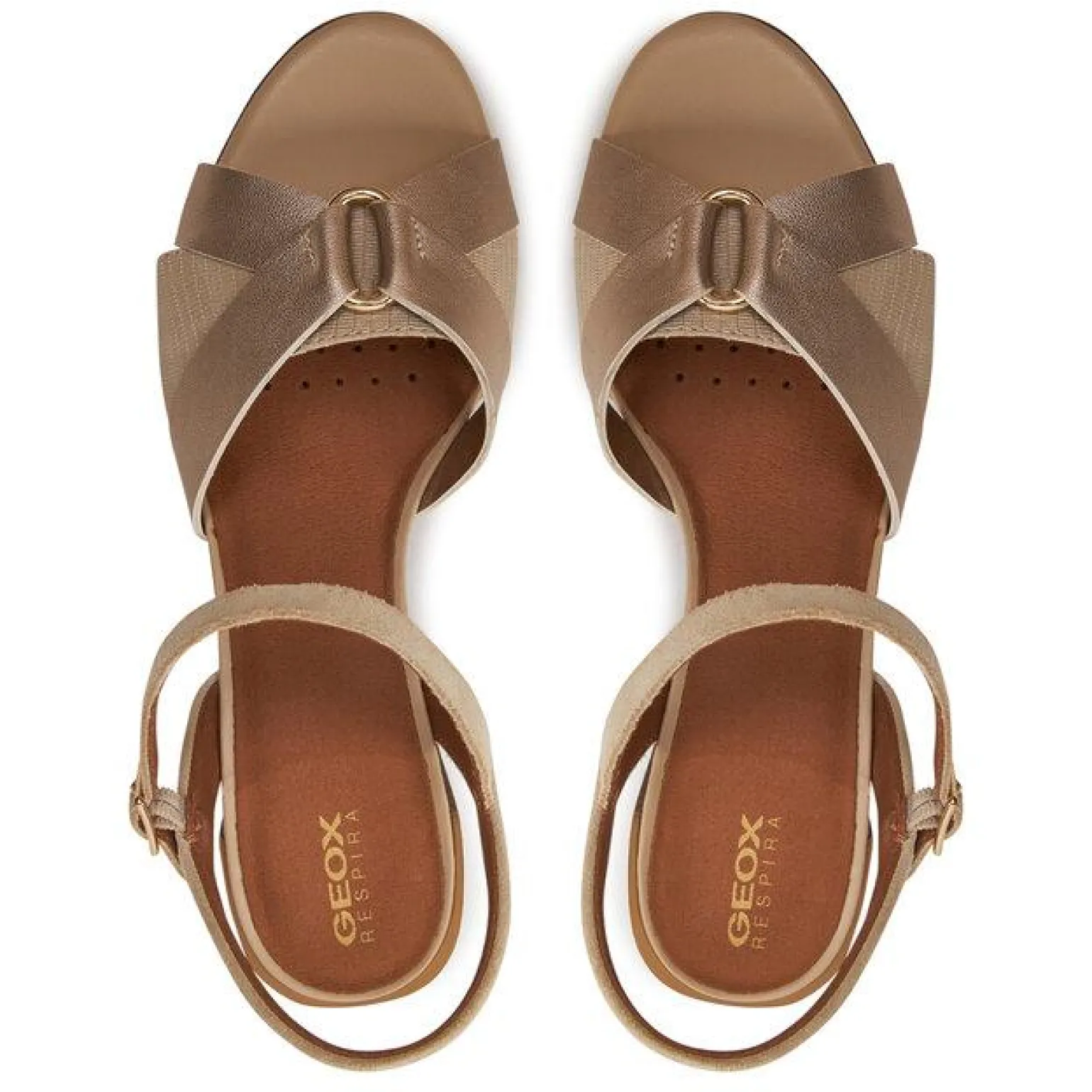 Sandali Donna Tacco Gold