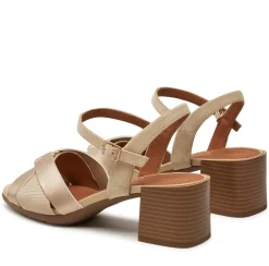 Sandali Donna Tacco Gold