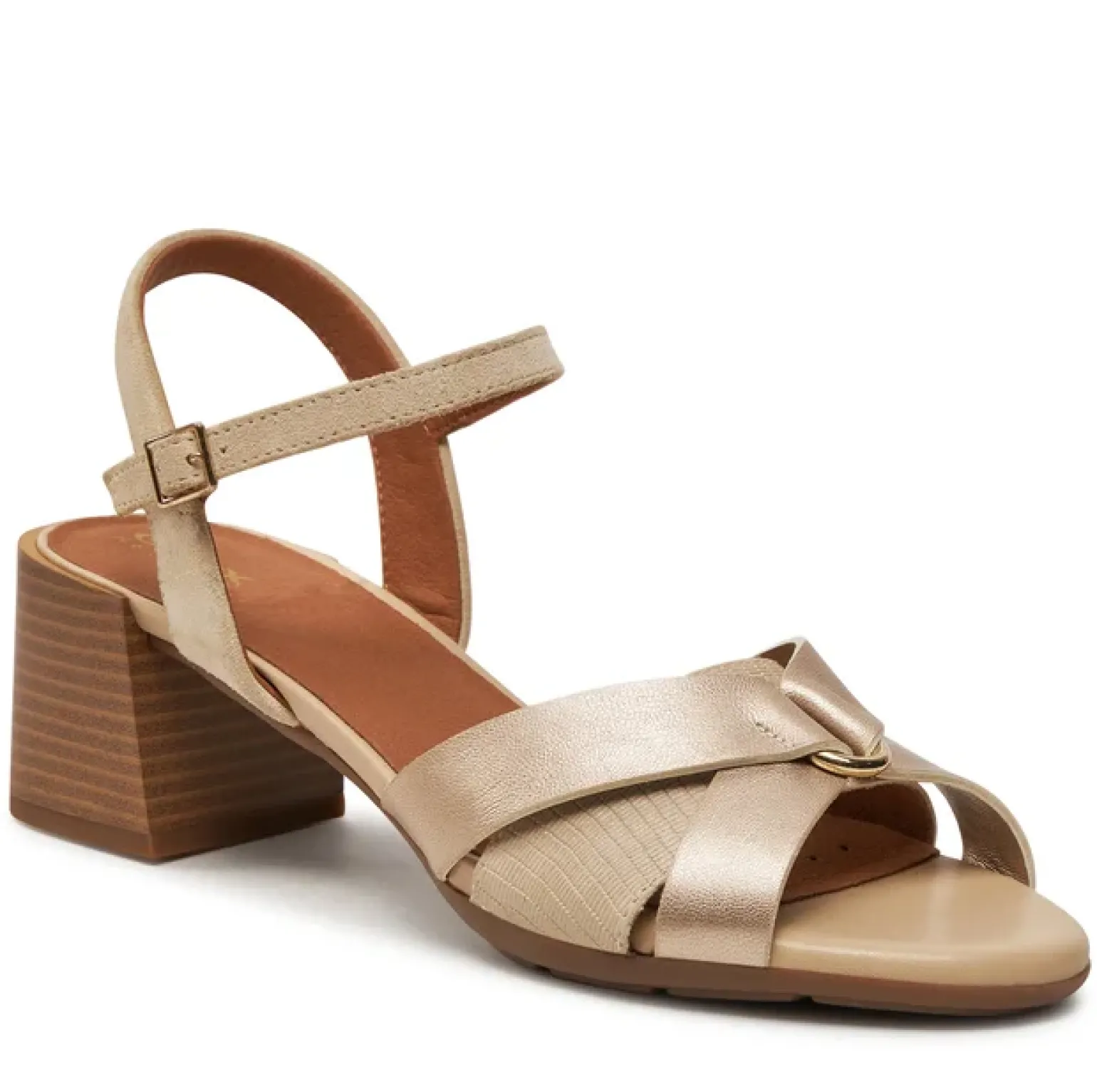 Sandali Donna Tacco Gold