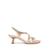 Sandali Donna Tacco Svasato in Pelle Sandalo