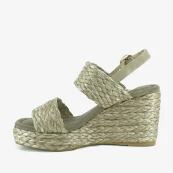 Sandali Donna Zeppa Raffia