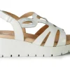 Sandali Donna Zeppa Vernice Bianco