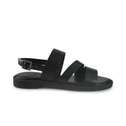 Sandali Flat Donna in Pelle Nero