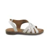 Sandali Flat Donna in Pelle Bianco