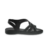 Sandali Flat Donna in Pelle Nero