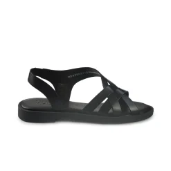 Sandali Flat Donna in Pelle Nero