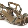 Sandali Gioiello Tacco Bronzo