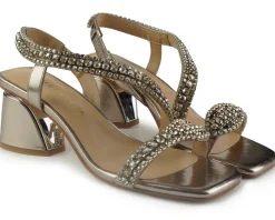 Sandali Gioiello Tacco Bronzo