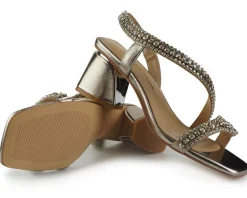 Sandali Gioiello Tacco Bronzo