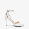 Sandali in Pelle Bianca con Tacco a Spillo