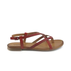 Sandali Infradito Flat Donna in Pelle Rosso