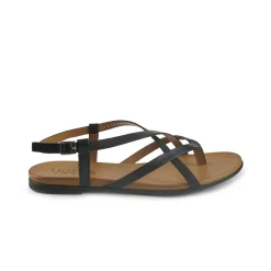 Sandali Infradito Flat Donna in Pelle Nero