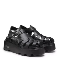 Sandali Pump Pelle Nera