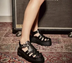 Sandali Pump Pelle Nera