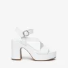 Sandali Tacco e Plateau Pelle Bianco