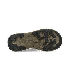 Sandali Uomo con Doppio Velcro in Tessuto Verde