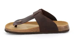 Sandali Uomo Infradito con Plantare Anatomico in Pelle