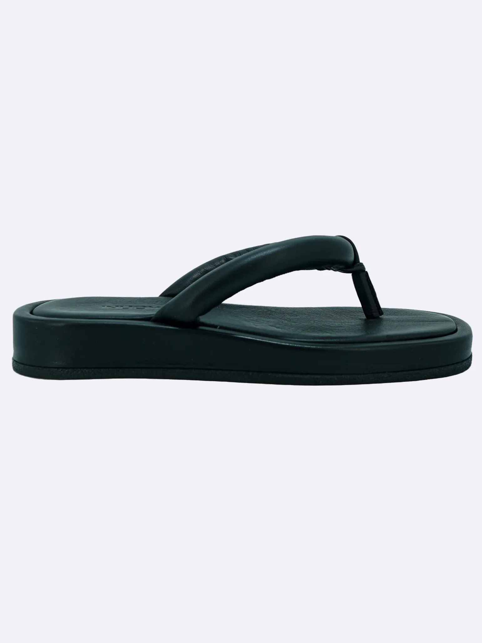 Sandalo Basso Donna Infradito Bikini in Pelle Nero