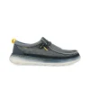 Scarpe Slip On Uomo in Canvas Blu