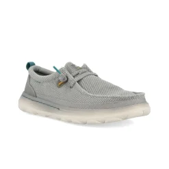 Scarpe Slip On Uomo in Canvas Ghiaccio