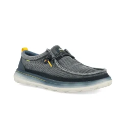 Scarpe Slip On Uomo in Canvas Blu