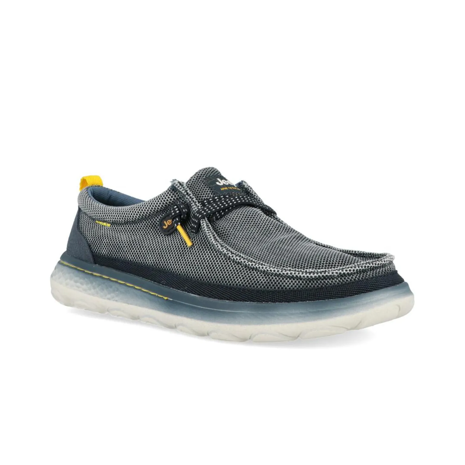Scarpe Slip On Uomo in Canvas Blu