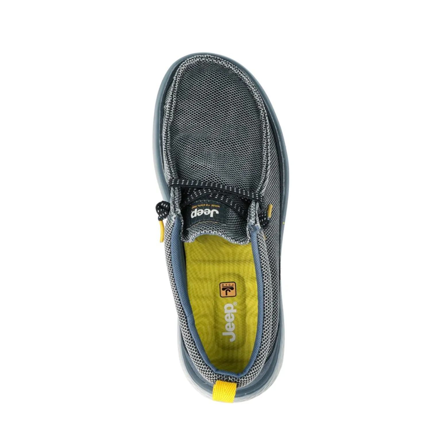 Scarpe Slip On Uomo in Canvas Blu