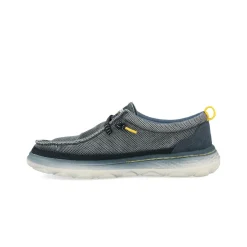 Scarpe Slip On Uomo in Canvas Blu