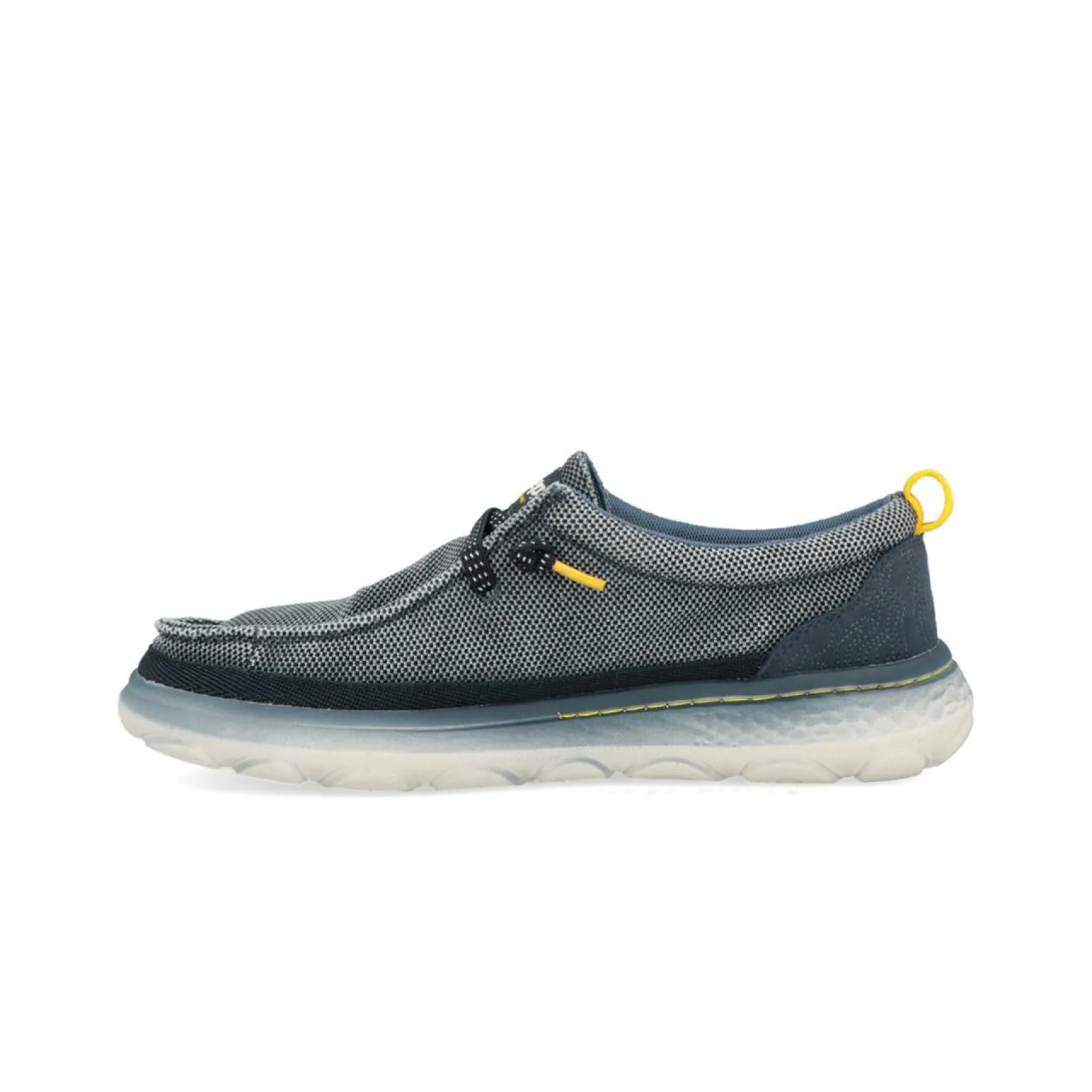 Scarpe Slip On Uomo in Canvas Blu