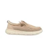 Scarpe Slip On Uomo in Tessuto Sabbia