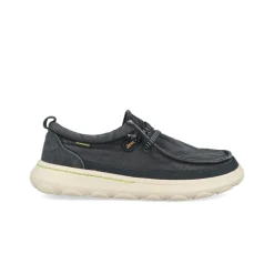 Scarpe Slip On Uomo in Tessuto Blu