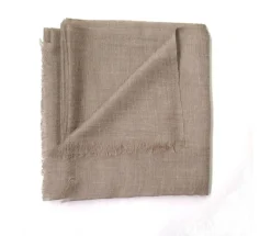 Scialle Lana Misto Seta Beige