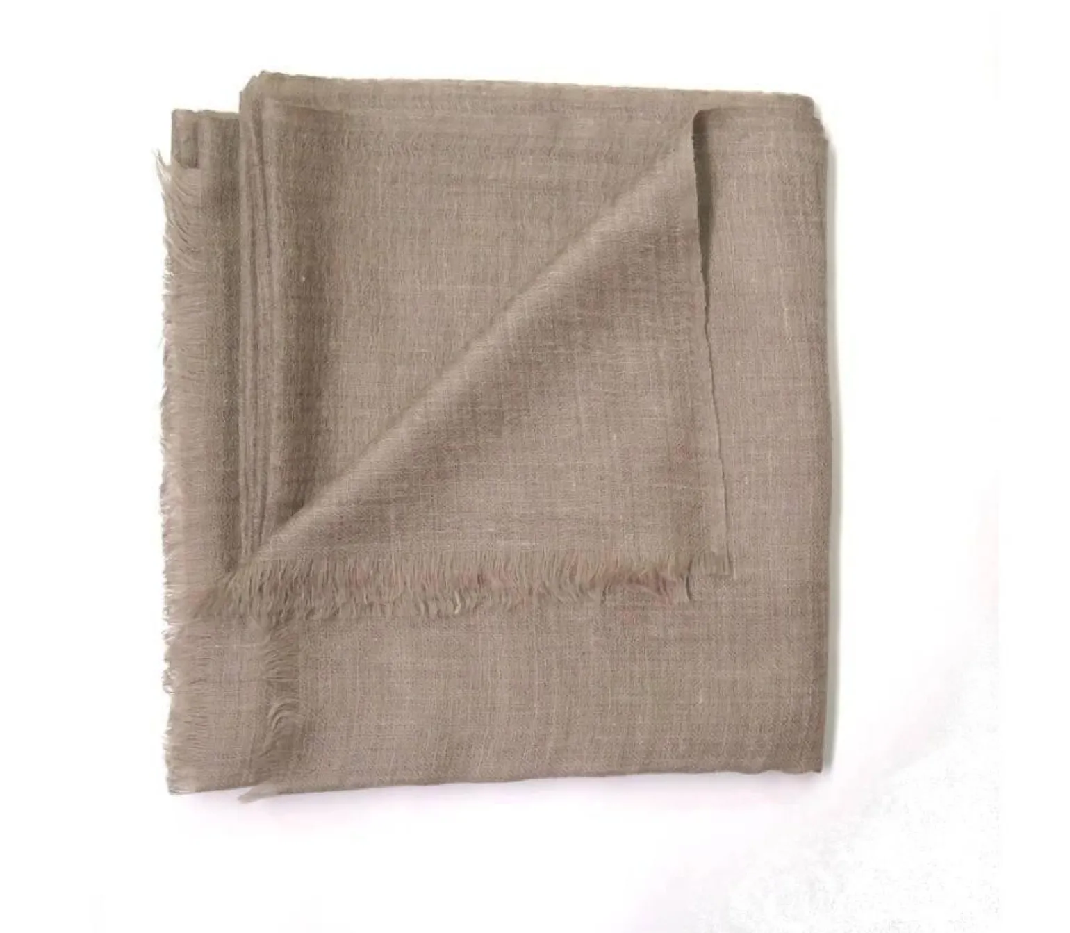 Scialle Lana Misto Seta Beige