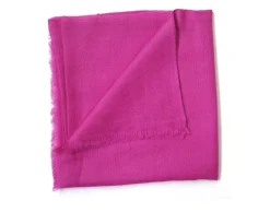 Scialle Lana Misto Seta Fuxia
