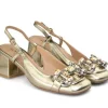 Slingback Gioiello Laminato Oro