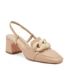 Slingback Pelle Beige