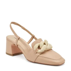 Slingback Pelle Beige