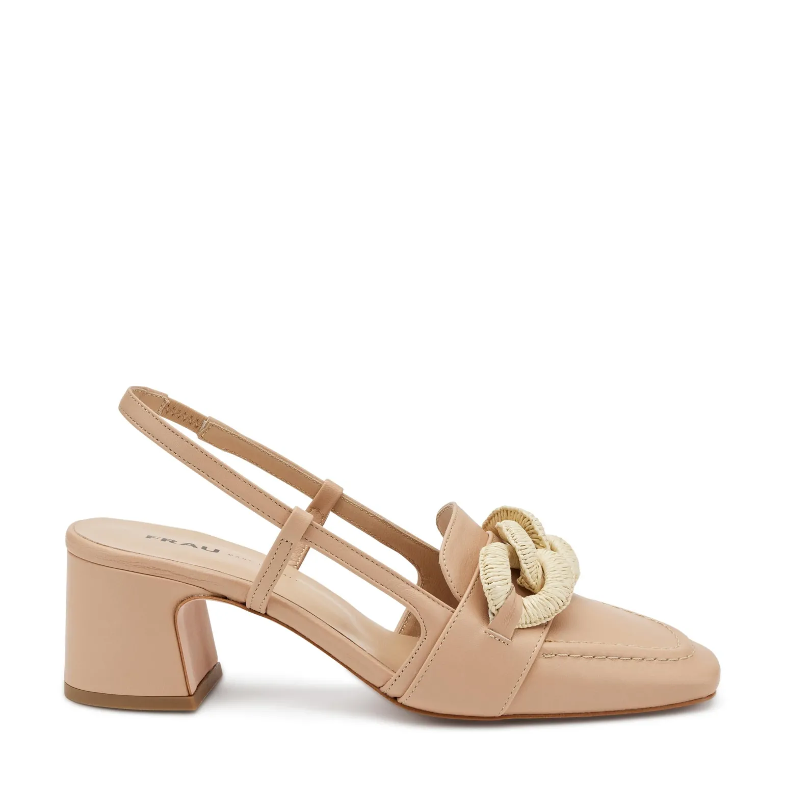 Slingback Pelle Beige