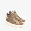 Sneakers Alta Donna Platform Pelle Argilla