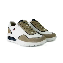 Sneakers Ammortizzata Uomo Pelle Bianca