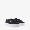 Sneakers Bassa Donna Platform Blu