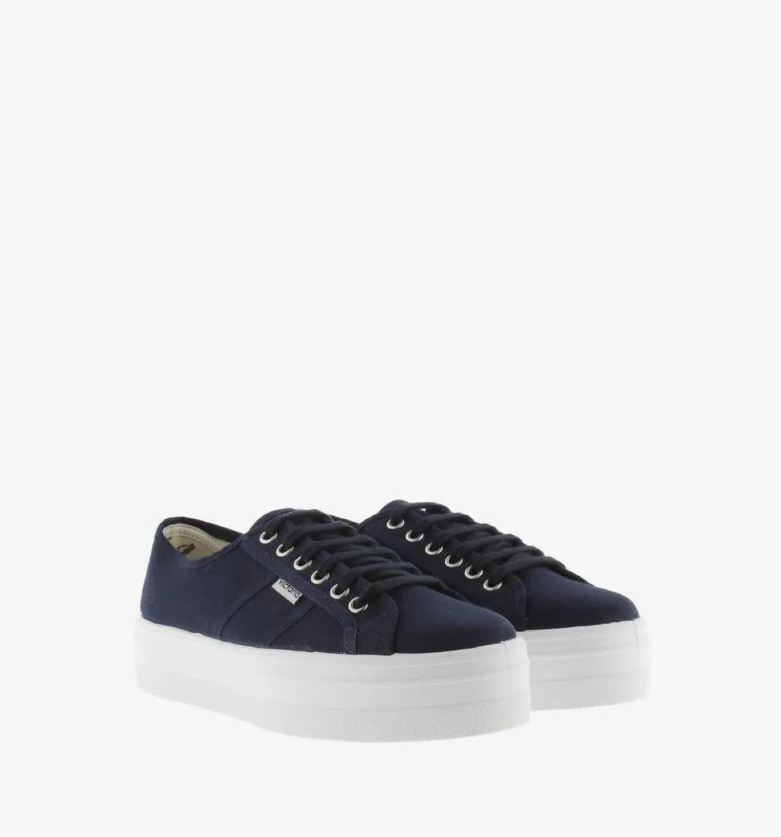 Sneakers Bassa Donna Platform Blu