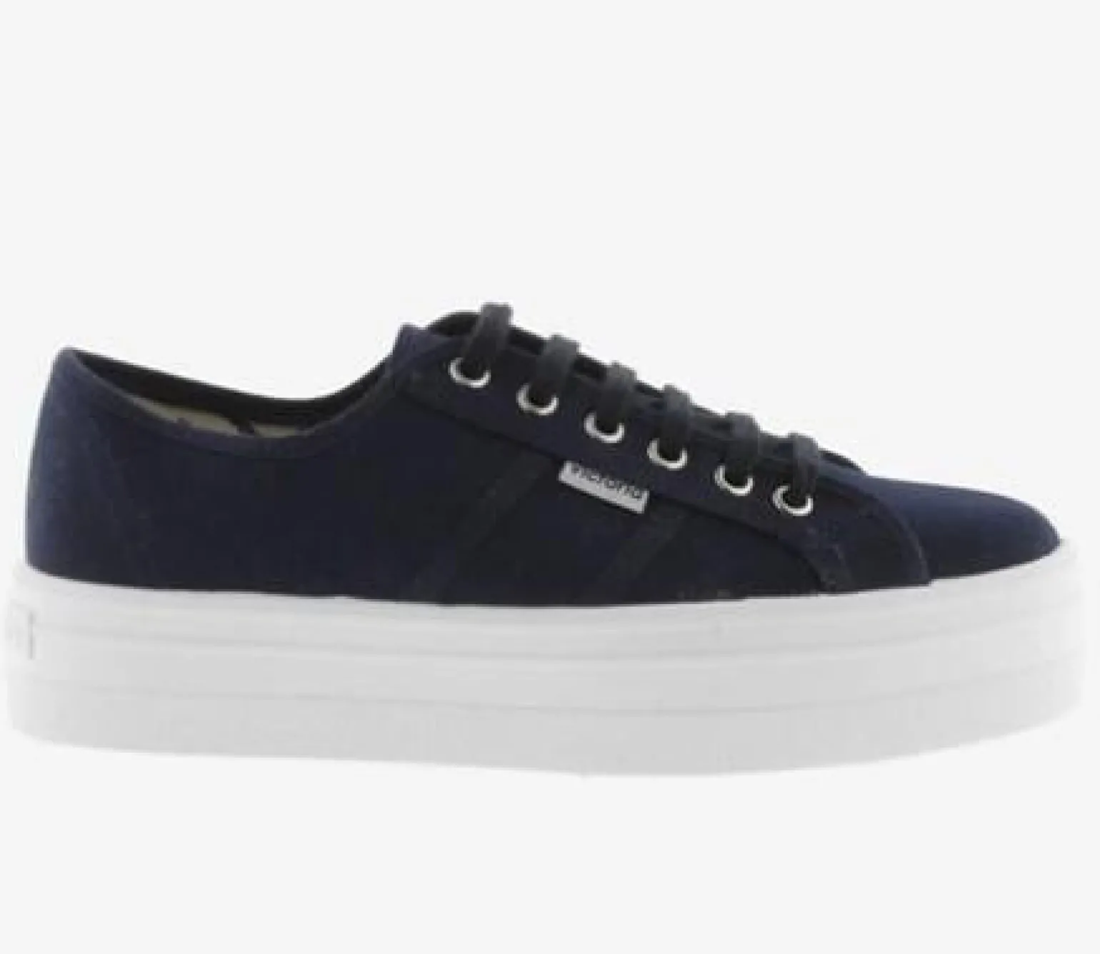 Sneakers Bassa Donna Platform Blu