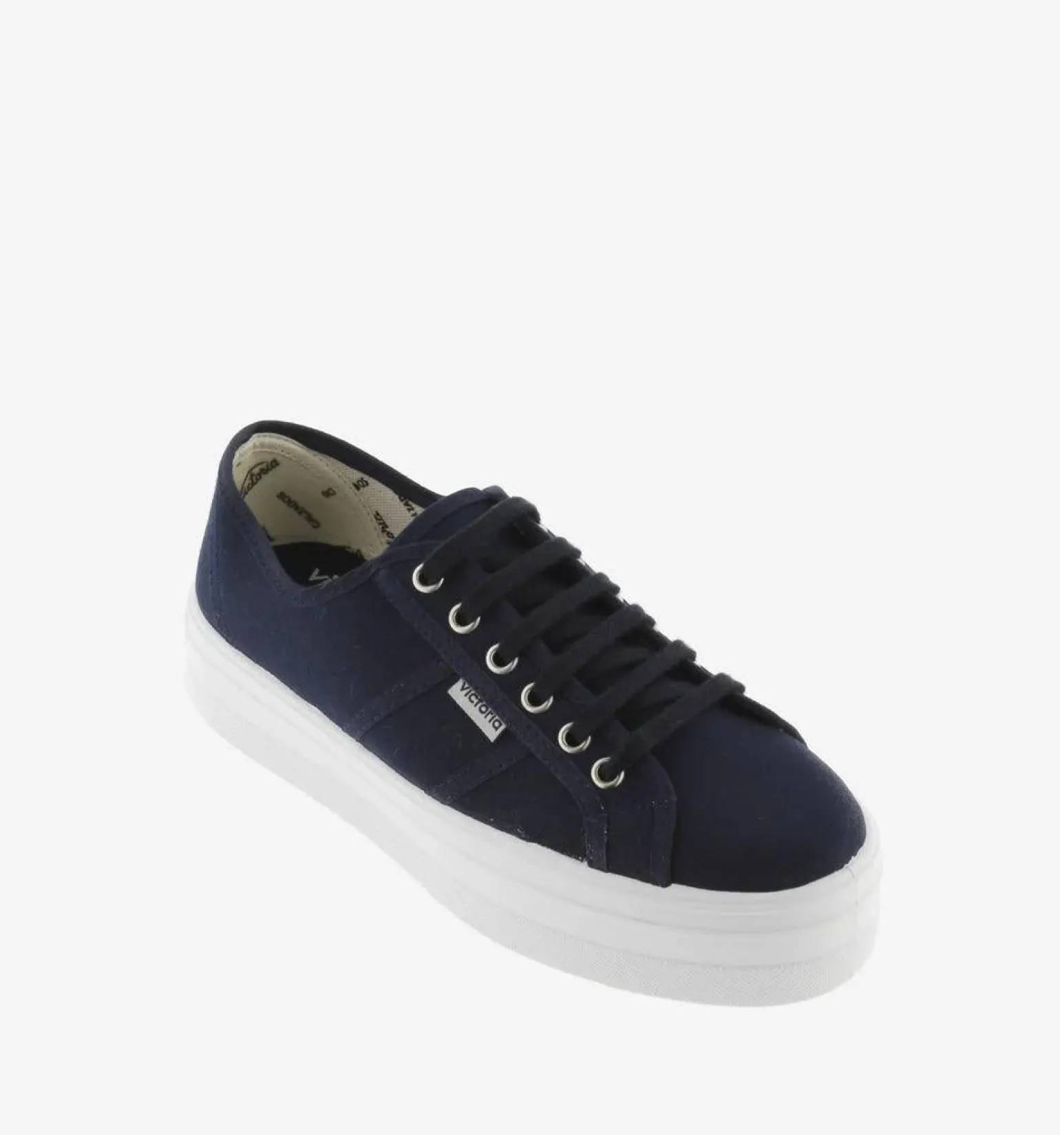 Sneakers Bassa Donna Platform Blu