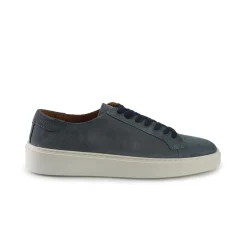 Sneakers Bassa Uomo in Camoscio Jeans